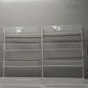 2 Pack ClosetMaid 8033 4-Tier Wall Rack, 18-Inch Wide, White
