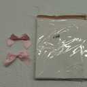 50PCS Pink Satin Ribbon Bows, Pink Bows for Gift Wrapping, Pink Bows Twist Tie Bows with Double-Sided Tape for Treat Bags Wrapping for Baby Shower Wedding Decorations(2.7x2.5 Inch)