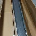 sunoff Outdoor Roller Shades, Cordless Patio Roller Up Blinds with Shade Cloth for Porch Gazebo Pergola Balcony Backyard, 2 Poles & 1 Fabric, Grey, 96" Wx96 H