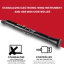 Akai Professional EWI Solo - Electronic Wind Instrument With Built-in Speaker, Rechargeable Battery, 200 Sounds and USB MIDI Connectivity