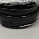 Heavy-Duty U+O Garage Door Seals Bottom Rubber with Aluminum Track Retainer Base + 5cm Brush Combination Kit (10 Feet)