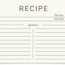 Jot & Mark Recipe Cards 4x6 Inches Blank Double Sided, 50 Count (Modern Minimal)