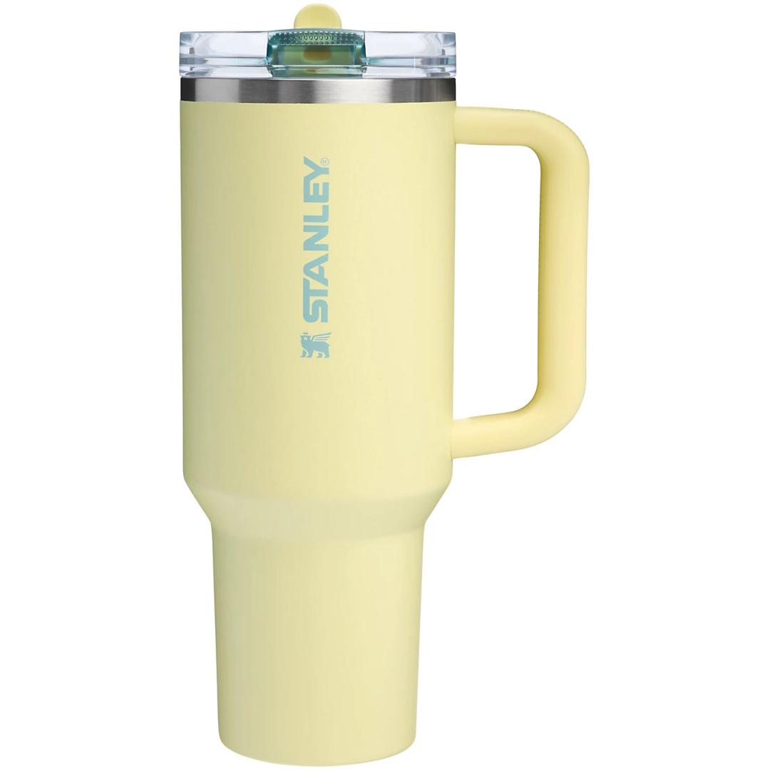 Stanley Quencher ProTour Flip Straw Tumbler with Leakproof Lid 40 oz | Built-In Straw and Handle | Cup Holder Compatible for Travel | Insulated Stainless Steel Cup | BPA-Free | Hydrangea