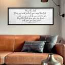 TQianJiang Numbers 6:24-26 Scripture Wall Art Decor 40"x15" May The Lord Bless You And Protect You Large Bible Verse Christian Hanging Decoration Sign (Black)