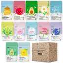 84 Pack Bulk Sheet Face Masks Skin Care, Hydrating and Moisturizing Collagen Facial Masks for All Skin Tybe, Spa Party for Women, Birtyday Gifts, Skincare Gifts Kit for Teen Girls (12 Types x 7 Pcs)