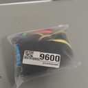 Tempt Me Women Two Piece Sports Bikini Athletic Swimsuits Racerback Crop Top with Boy Shorts Bathing Suits for Girls Vests (Colorful Black) M