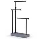 SRIWATANA Jewelry Organizer Display Extra Tall Necklace Holder 3 Tier Jewelry Tree Stand, Gift Idea (Weathered Grey & Black)