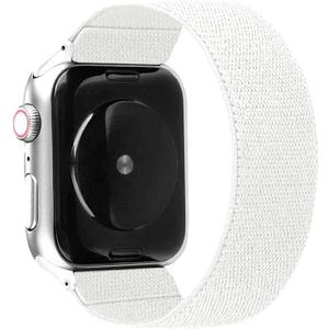 Solace Bands Paladin Loop Smartwatch Band - Compatible With All Apple Iwatch Series - Sportswear Smartwatch Band For Men & Women - Comfort & Durable (42/44/45MM - L, White)
