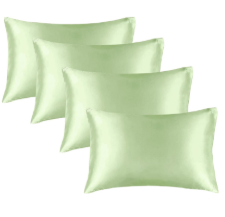 BEDELITE Satin Pillowcase for Hair and Skin, Super Soft Similar to Silk Pillow Cases 4 Pack with Envelope Closure, Cooling Pillowcases for Women Men (20"x40" King Size, Gleam)