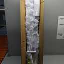 BESTHLS 5 FT White Christmas Tree Premium Artificial Pine Christmas Tree with Solid Metal Stand and Decorations 460 Branch Tips Fit for Indoor Outdoor (5 feet White)