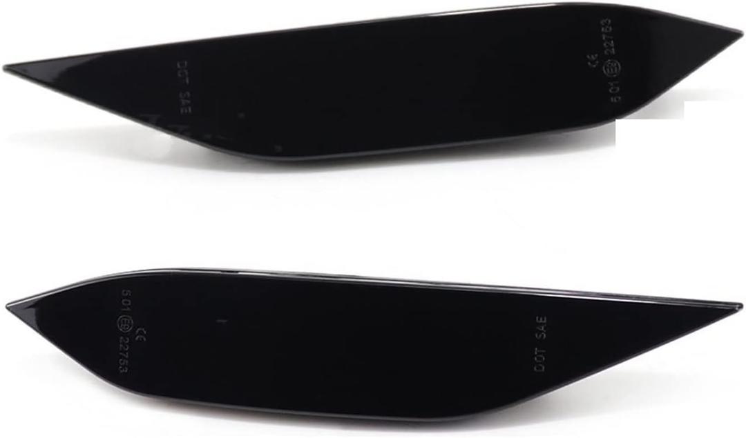 Smoked Dynamic LED Side Marker Turn Signal Repeater Indicator Light for Cayenne for 958 for 92A 2011-2014 Car Front Lamp Dynamic Turn Signal Light(Dynamic Crystal)