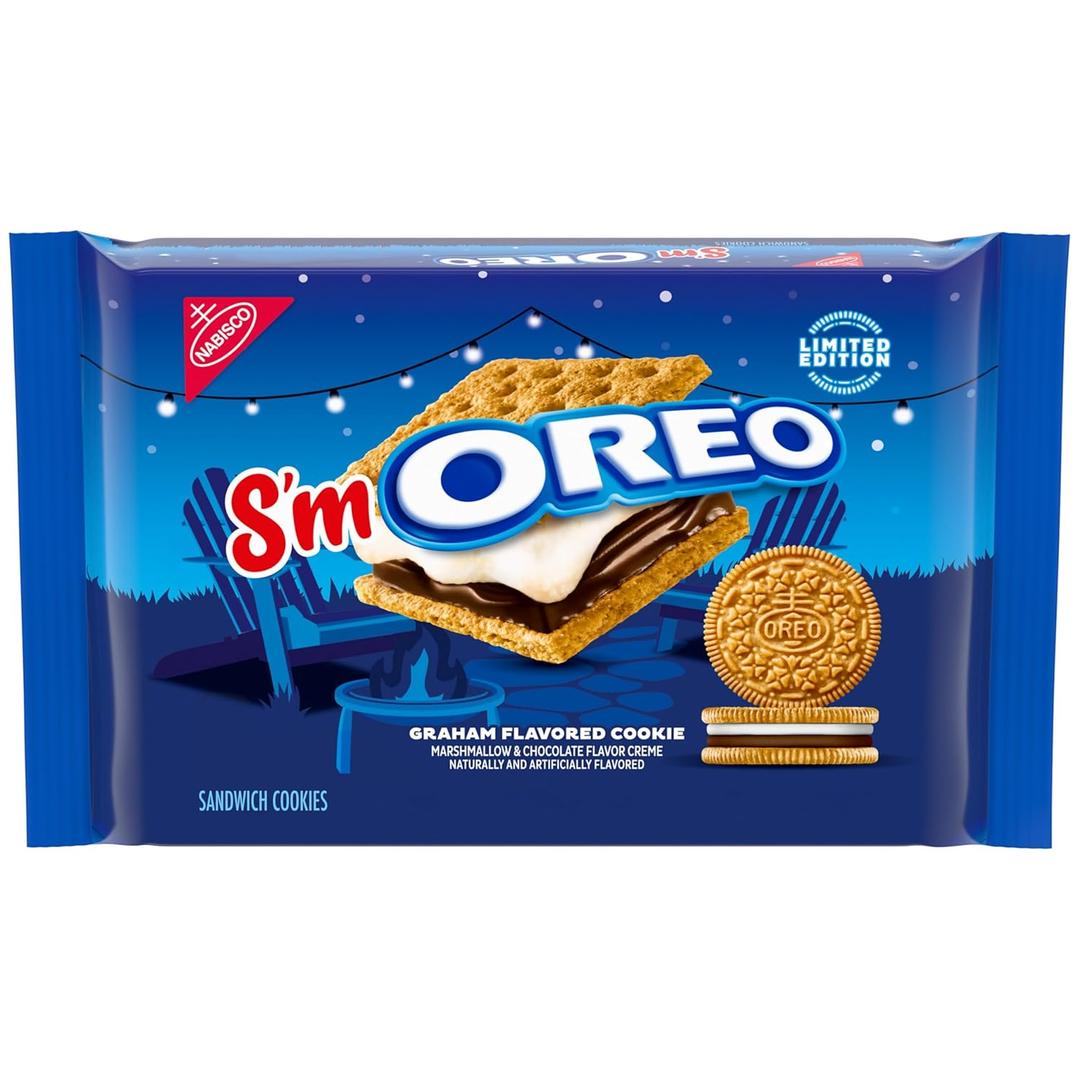 OREO S'mOREO Sandwich Cookies, Limited Edition, 10.68 oz, Best By: 09/24/25
