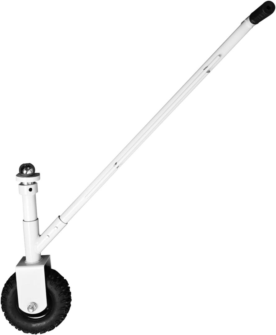 3500 lbs Capacity Trailer Dolly, Heavy-Duty Manual Tow Dolly with 50mm Hitch Ball, Off-Road Wheels, Ball Mount - Move RV, Utility, Cargo,Boat Trailers with Ease