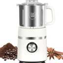 Electric Grinder for Kitchen | 800W Versatile Spice Grinder with 4 Speed Adjustment | Detachable Bowl, Suitable for Grinding Spices, Grains, Coffee