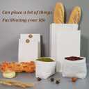 Paper Lunch Bags 100 Count Large White Lunch Bags Sacks Kraft White Paper 8LB Strong for Small Business