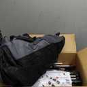 33 Inch Collapsible Travel Dog Crate , Portable Dog Crate 4-Door Foldable Soft Kennel with Durable Mesh Windows for Indoor & Outdoor Travel, with Storage Bag,Grey, Size XL