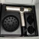 Dual Voltage Travel Hair Dryer with Diffuser - 2000W High-Speed Ionic Diffuser Hair Dryers for Women, Fast Drying, Low Noise, Lightweight, No Heat Damage, European Travel 110V-120V/220V-240V (Gold)