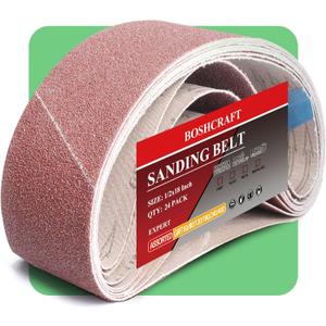 318 Inch Belt Sander Sanding Belt, 21 Pack Belt Sander Paper 40/60/80/120/180/240/400 Grits Assortment Aluminum Oxide Sanding Belts for Belt Sander Knife Sharpening Wood Metal Polishing