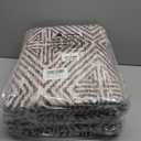 LUMI 8x10 Washable Area Rug for Living Room, Ultra Soft Vintage Rug with TPE Non Slip Backing, Stain Resistant, Low Profile Carpet High Traffic for Bedroom, Dining Room (Autumn Brown)