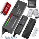 Diamond Tester Pen60X Mini LED Magnifying,High Accuracy Jewelry Diamond Tester Tool,Environmental Protection 9V Battery,Professional Diamond Selector for Novice&Expert,Thermal Conductivity Meter