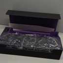 Card Deck Box for MTG Commander, Large 6 in 1 Card Storage Display Case with 5PCS TCG Deck Boxes & Dice Tray, Holds 2400+ Unsleeved Trading Cards (Black&Purple Set)