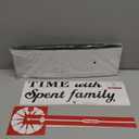 Mintime Large Wall Clock Battery Operated DIY Wall Clock for Modern Decorative Living Room/Office (Black)