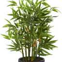 Nearly Natural 20" Bamboo Artificial Silk Plants, Green