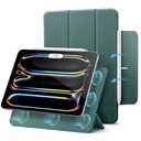 ESR for iPad Pro 11 Inch Case (M5/M4) 2025/2024, Strong Magnetic Attachment, Slim Trifold Stand Case, Supports Pencil Pro and Pencil(USB-C), Tough Protection, Auto Sleep/Wake, Rebound Series, Green