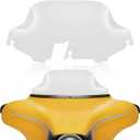 Clear 8”Motorcycle Windshield Windscreen Wind Splitter Compatible with 1996-2013 Harley Davidson Touring Street Glide Electra Glide FLHT FLHTCU FLHX FLHTK Tri Glide