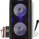 Dolphin Bluetooth Party Speaker, Neon LED Lights, High Power, X-Bass, Long-Lasting Battery, Trolley & Wheels, Portable Sound System