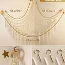 mirolam Stuffed Animal Storage Hammock Net - Toy Hammock Net for Stuffed Animals Corner - Hanging Stuff Animal Organizer Holder Large Size Baby Nursery Room Decor