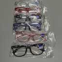 CCVOO 6 Pack Blue Light Blocking Reading Glasses, Anti Headache/Glare/Eye Strain Readers Computer Eyeglasses Women/Men (6 Pack Mix,0.00)