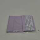 Cousper for iPad mini 7 Keyboard Case A17 Pro 2024/iPad Mini 6 Generation Case with Keyboard 2021 8.3 Inch, Pencil Holder, 7 Color Backlit Detachable Keyboard Cover for iPad mini 7th/6th Gen,Purple