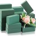 Marsui 30Pcs Floral Foam Blocks Dry and Wet Florist Foam Brick Flower Arrangements Supplies for Fresh and Artificial Flowers Craft Plant Filler Decoration, Green(3.2 x 5.5 x 1.8 Inch)