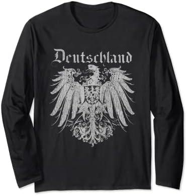 Deutschland Shirt - Germans Tee Prussian Germany Long Sleeve T-Shirt Size XL