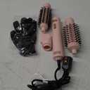 Rotating Hair Dryer Brush,3 in 1 Rotating Hot Air Brush with Detachable Brush(2" & 1.5"),3 Heats and 2 Speeds Rotating Hair Dryer Spinning for Curl,Straight