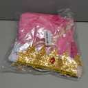 Pink Princess Costume for Girls Kids Toddler Cosplay Dress With Accessories Halloween Birthday Outfits, 5-6, 130