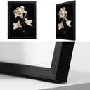 Bathroom Wall Art Prints Canvas Art Wall Decor Framed Vintage Wall Art Decor Pictures for Bathroom 8x10 Inchs Black and White Flowers Wall Art Decorations Botanical Hallway Over Bed Wall Art Decor (HD02)