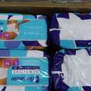 Because Adult Incontinence Underwear for Sensitive Skin - Women - Premium Overnight Disposable Briefs, Anti Odor - White, Large - Absorbs 6 Cups - 56 Count (4 Packs of 14)