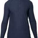 MERIWOOL Men's Base Layer Long Sleeve Henley - Lightweight Merino Wool Thermal (S)