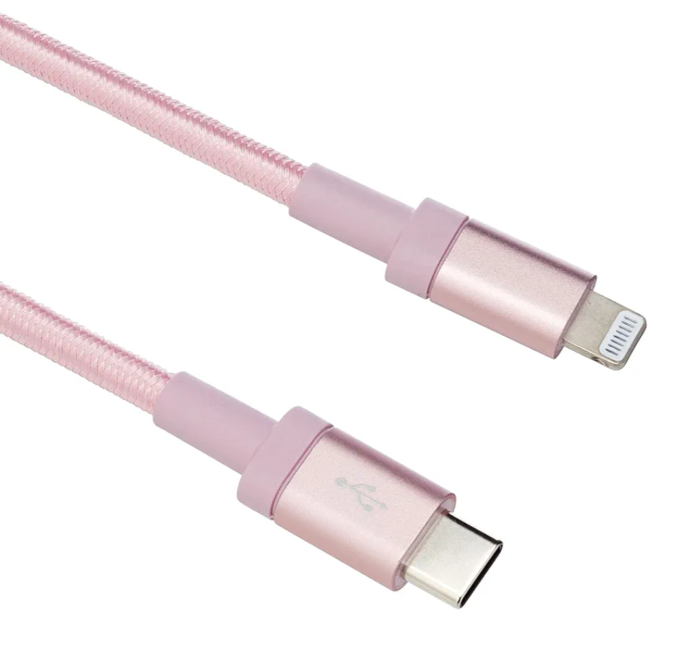 10 FT Braided Apple Lighting to USB C Cable