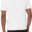 Amazon Essentials Men's V-Neck Short-Sleeve T-Shirts, Pack of 2 (White, XL)