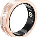Smart Fitness Ring for Women Diamond Ring Activity Tracker Heart Rate Monitor Sleep Tracker Smart Rings Pedometer Step Counter Calorie Counter Exercise Ladies Rings for Women