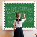 4 x VABAMNA 50ft Black and White Bulletin Board Borders, Composition Wavy Line Scalloped Border Trim for Classroom School Home Office Party Decorations Preschool Kindergarden Wall & Door Decoration