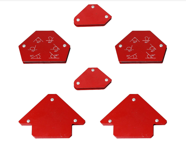 RIVERWELD Magnetic Welding Holder set Steel Fixed Angle Soldering Positioner Welding Tool Holding Power Welding Accessories 6pcs