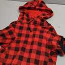 Red Plaid Dog Hoodie Sweater for Dogs Pet Clothes with Hat and Pocket XL