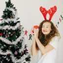 100 Feet White Tinsel Garland Christmas Foil Tinsel Garland Decoration Metallic Banner Wall Hanging Tinsel Streamers for Christmas Tree Birthday Party Decorations (3.54" x 100', White)