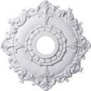 Ekena Millwork CM18RL 18-Inch OD x 3 1/2-Inch ID x 1 1/2-Inch Riley Ceiling Medallion (Primed)