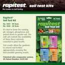 Rapitest Soil Test Kit for Gardens, Vegetables, Flowers and Lawns. USA designed and assembled soil tester completely, quickly and accurately measures/analyzes soil pH acidity and garden nutrients.