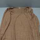 LAHILO Long Sleeve Maternity Sweater Dress for Fall Winter, Knit Ribbed Maternity Bodycon Dress, Size L